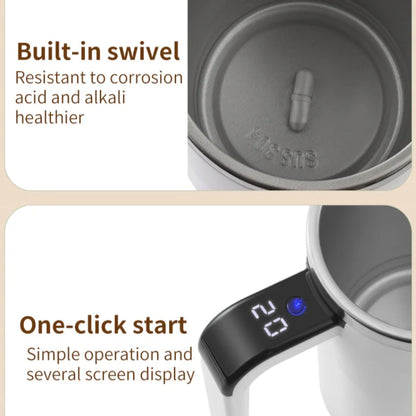 Tazza Caffè con Agitazione Elettrica Automatica 380ml USB Ricaricabile