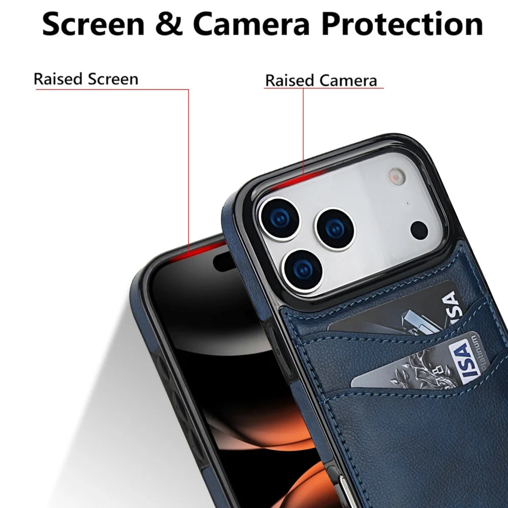 Custodia Portafoglio iPhone in Pelle Premium | Slot Carte e Protezione Antiurto