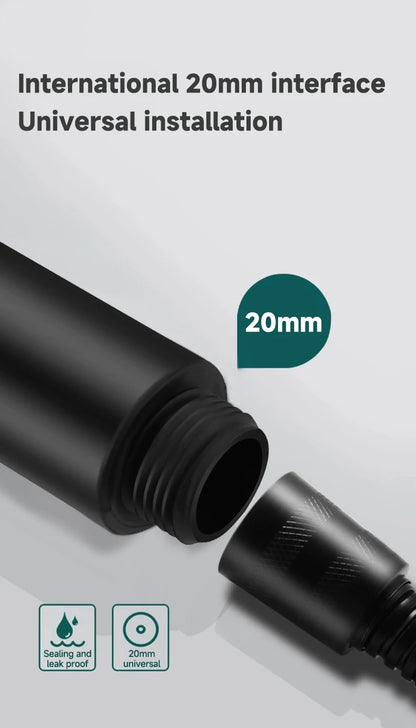 Soffione doccia a pressione con 5 modalità, multifunzione, regolabile, grande ugello per doccia con acqua, massaggio, accessorio per il bagno