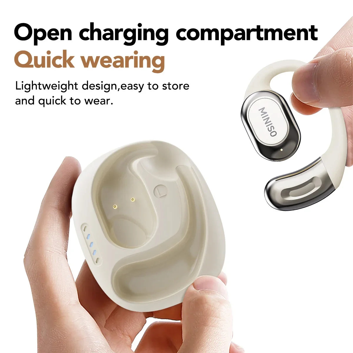 MINISO MS156 Bluetooth AI Earphones OWS Sports Headphones Music Stere HD Bass Wireless Headphones Longlife Translator Earbuds