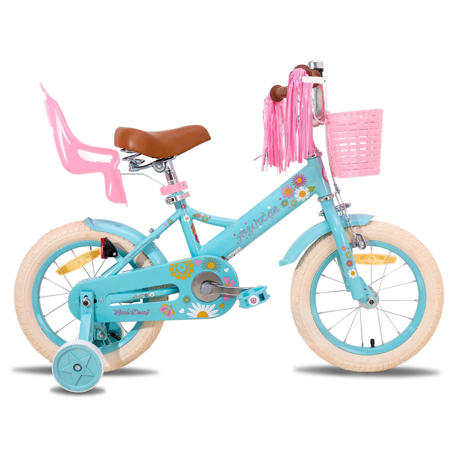 JOYSTAR Little Daisy Kids Bike for Girls Ages 2-7 Years,  Bikes with Doll Bike Seat & Streamers,baby walker