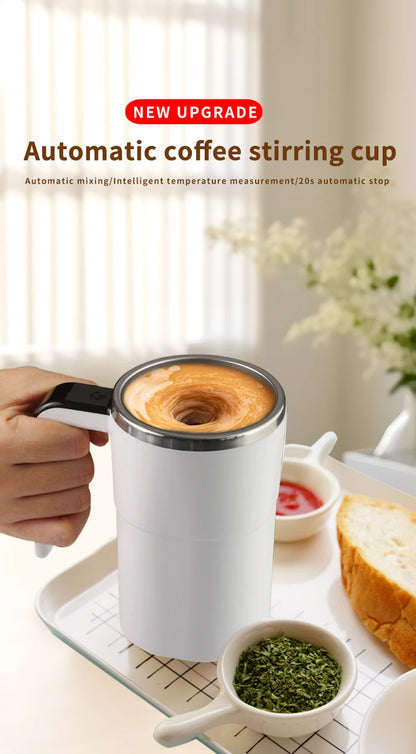 Tazza Caffè con Agitazione Elettrica Automatica 380ml USB Ricaricabile