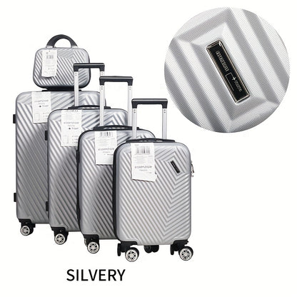 Set Valigie YSTYLE 5 Pezzi - Trolley Leggero con Ruote Silenziose e Lucchetto TSA