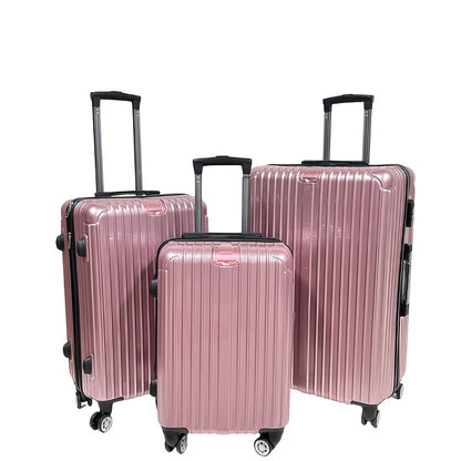 Set Valigie YSTYLE 3 Pezzi - Trolley ABS Antigraffio con Ruote Silenziose 360°