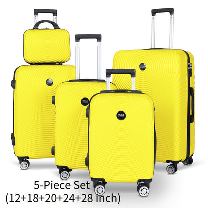 Set Valigie Rigide ABS YSTYLE 3/5 Pezzi con Lucchetto TSA e Ruote Silenziose 360° | 12-28 Pollici