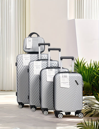 Set Valigie YSTYLE 5 Pezzi - Trolley Leggero con Ruote Silenziose e Lucchetto TSA