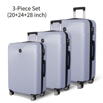 Set Valigie Rigide ABS YSTYLE 3/5 Pezzi con Lucchetto TSA e Ruote Silenziose 360° | 12-28 Pollici