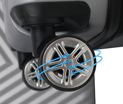 Set Valigie YSTYLE 5 Pezzi - Trolley Leggero con Ruote Silenziose e Lucchetto TSA