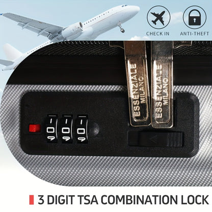 Set Valigie YSTYLE 5 Pezzi - Trolley Leggero con Ruote Silenziose e Lucchetto TSA