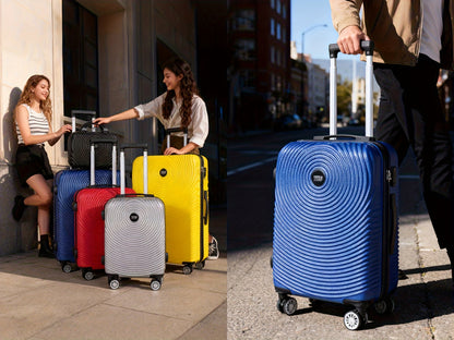 Set Valigie YSTYLE 3/5 Pezzi - Trolley ABS con Ruote Silenziose e Lucchetto TSA