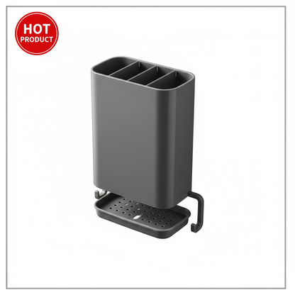 Portabacchette da parete con badge HOT PRODUCT - Organizer cucina grigio